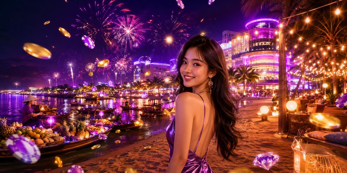 Ánh đèn neon miền Tây gợi ý bối cảnh cược casino buổi tối